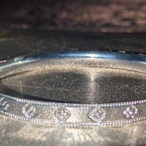 Elegant Silver Bangle Bracelet